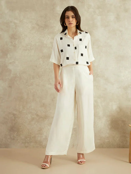 Parallel trousers - White