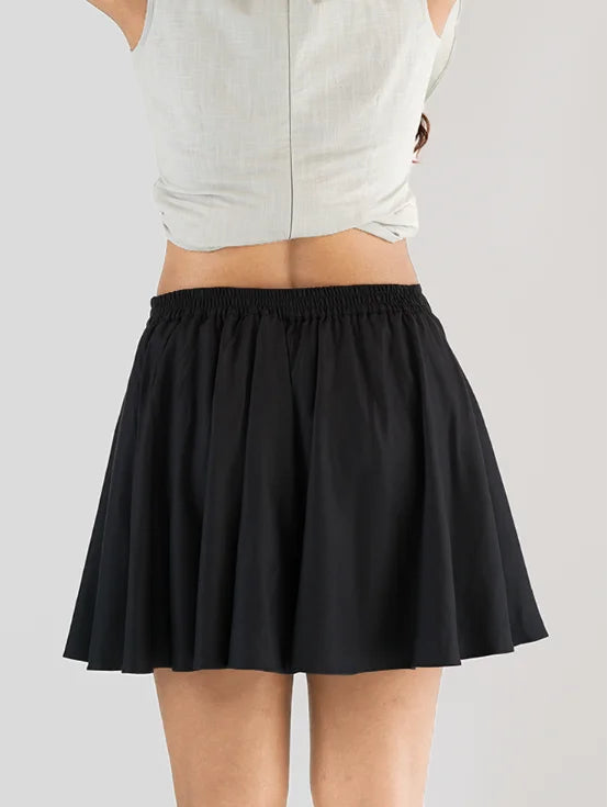 High Rise Skorts - Black