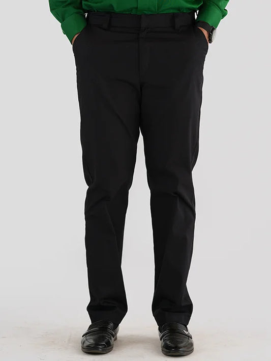 Premium Organic Cotton Trousers - Black