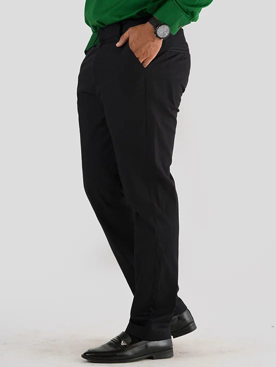 Premium Organic Cotton Trousers - Black