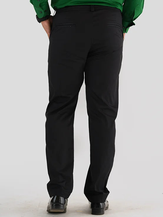 Premium Organic Cotton Trousers - Black