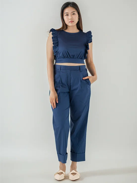 Organic Cotton Co-ord Set - Denim Blue (Set of Two)