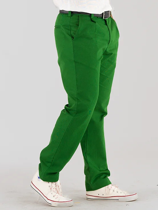 Organic Cotton Trousers - Bottle Green