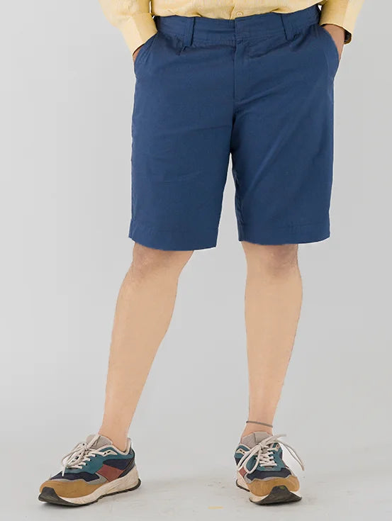 Organic Cotton Shorts - Denim Blue