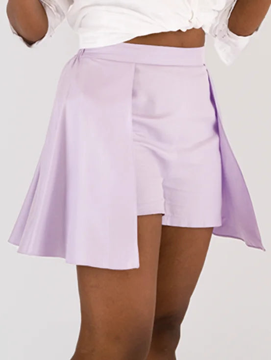 High Rise Skorts - Lilac