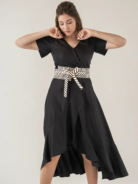 Overlapped Dress - Optional Hand Painted Belt