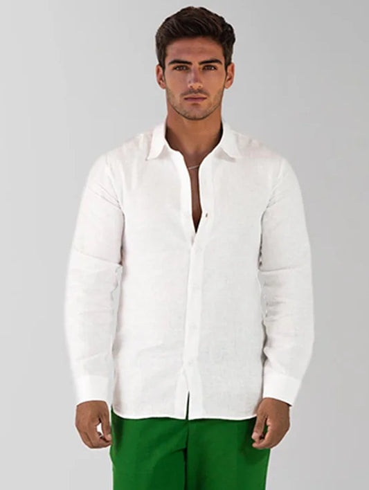 Premium Hemp Slim Fit Shirt - White